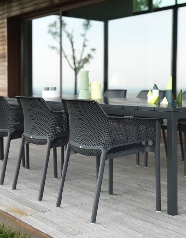 Net outdoor arm chair colour ANTHRACITE available to order now!