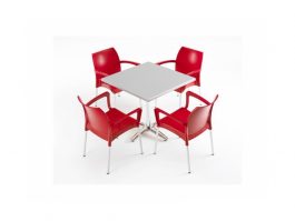 Dolce Outdoor Café Chair colour RED available to order now!