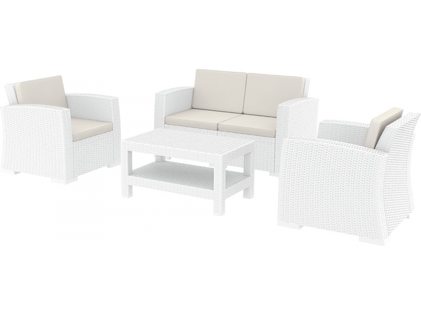 Monaco Lounge Set colour WHITE available to order now!