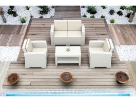 Monaco Lounge Set colour WHITE available to order now!