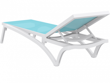 Pacific Sun Lounge in WHITE and TURQUOISE available to order now!