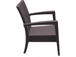 Tequila Outdoor Arm Chair colour CHOCOLATE available to order now!