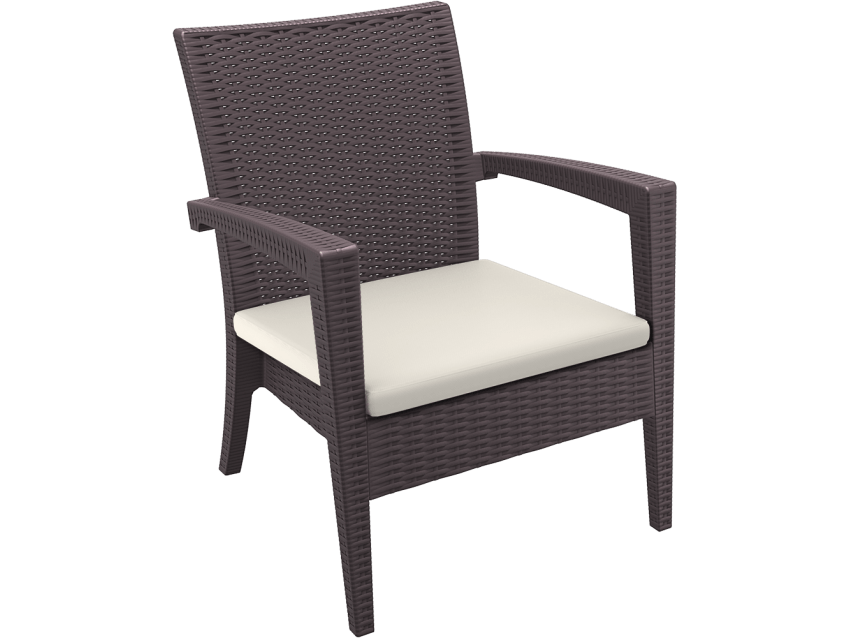Tequila Outdoor Arm Chair colour CHOCOLATE available to order now!