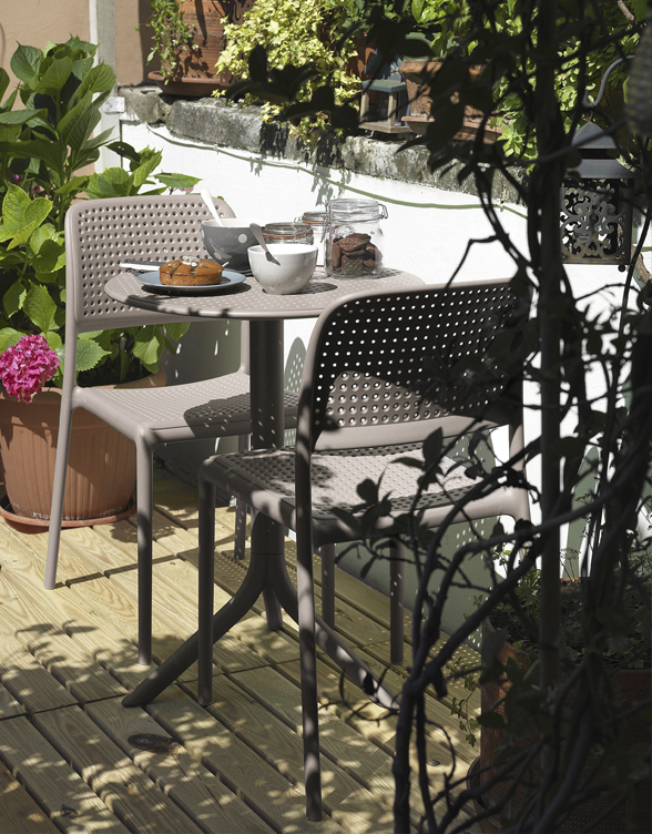 Bora Outdoor Café Chair colour TAUPE available to order now!
