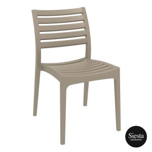 Ares Outdoor Café Chair colour TAUPE available to order now!