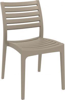 Ares Outdoor Café Chair colour TAUPE available to order now!