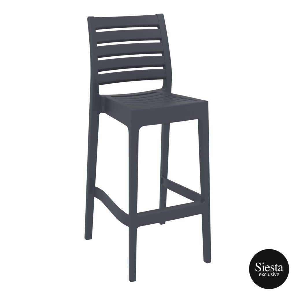 Ares Outdoor Stool colour ANTHRACITE available to order now!