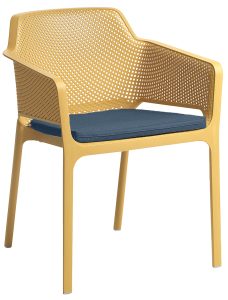 Net Outdoor Arm Chair Cushion colour DENIM available to order now!