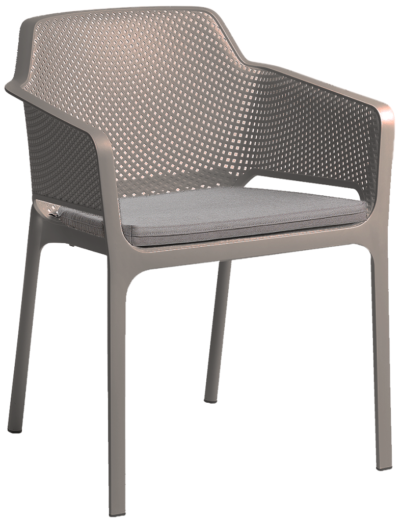 Net Outdoor Arm Chair Cushion colour LIGHT GREY available to order now!