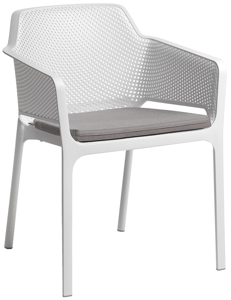 Net Outdoor Arm Chair Cushion colour LIGHT GREY available to order now!