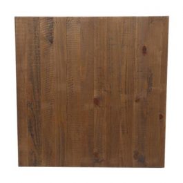 Square 700mm Rustic Timber Table Top available to order now!