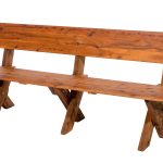 Four Seat High Back Cypress Outdoor Timber Bench available to order now!