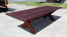 Rectangular Kirra XL 2950mm Kwila Outdoor Timber Table available to order now!