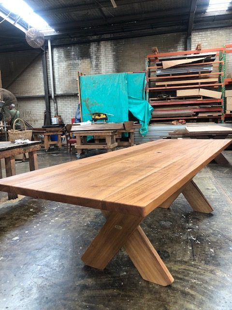 Rectangular Kirra 2700mm Teak Outdoor Timber Table available to order now!