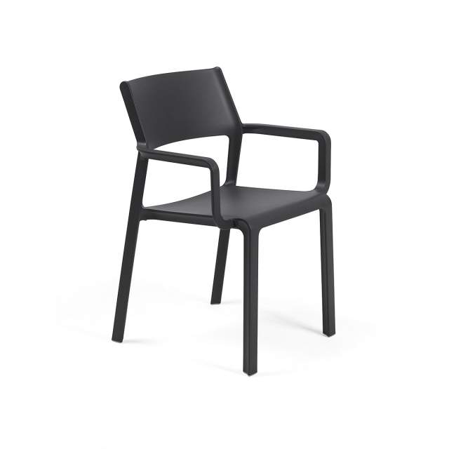 Trill Outdoor Café Arm Chair colour ANTHRACITE available to order now!