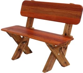 2 Seat High Back Kwila Outdoor Timber Bench available to order now!