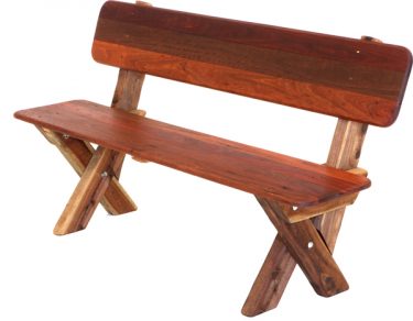 3 Seat High Back Kwila Outdoor Timber Bench available to order now!