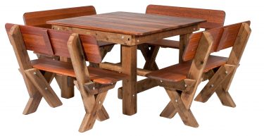 Southport 1400 High Back Kwila outdoor timber setting available to order now!