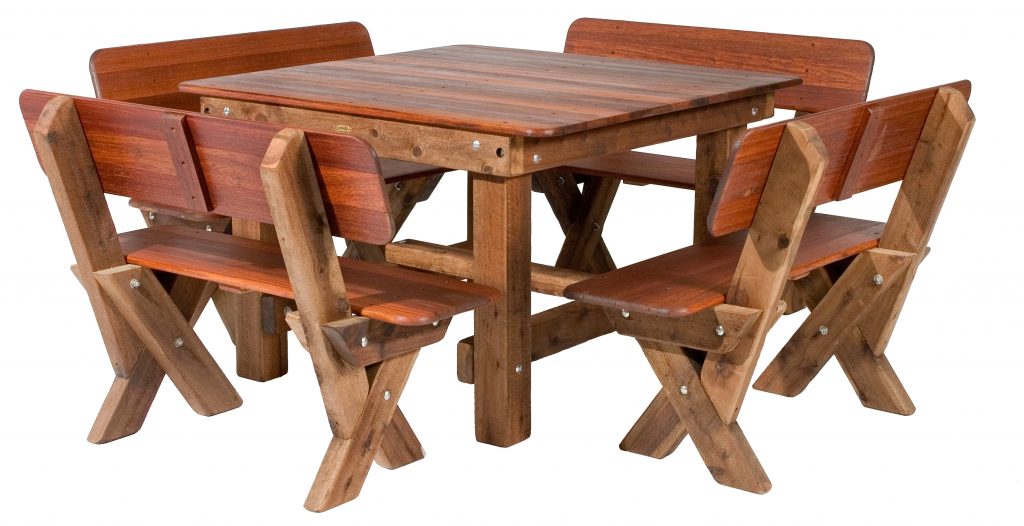 Southport 1600 High Back Kwila outdoor timber setting available to order now!
