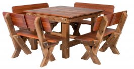 Southport 1200 High Back Kwila outdoor timber setting available to order now!