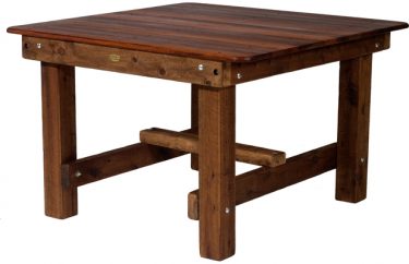 Square Southport 1400mm Kwila Outdoor Timber Table square legs available to order now!