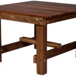 Square Southport 1200mm Kwila Outdoor Timber Table square legs available to order now!