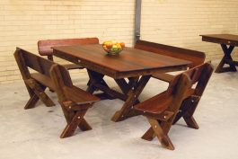 Currumbin High Back Kwila Outdoor Timber Setting available to order now!