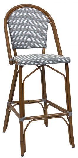 Amalfi Outdoor Wicker Stool 760mm colour GREY available to order now!