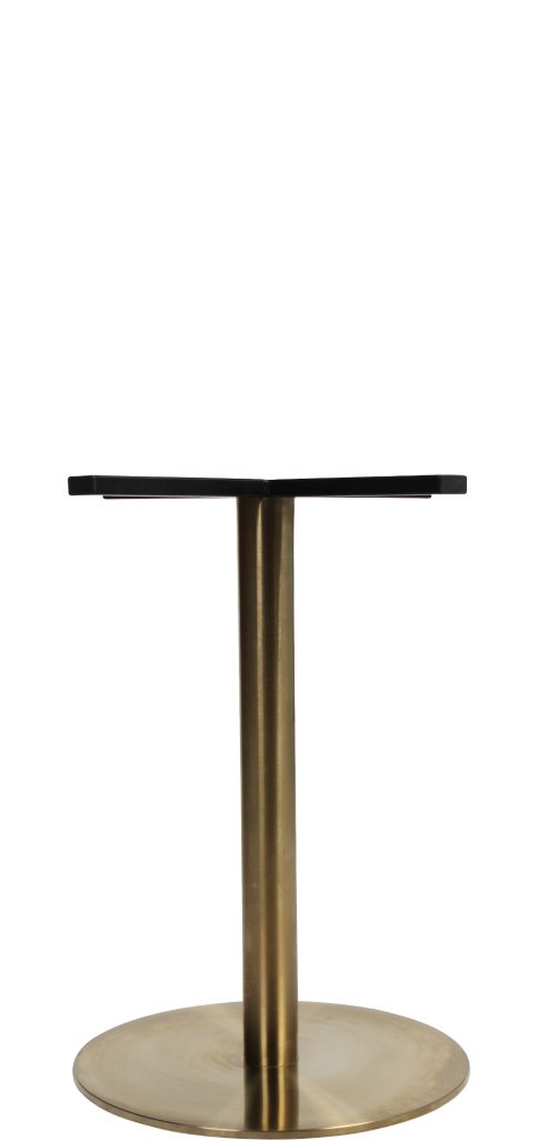 Rome H700 S Steel 450mm Table Base colour BRASS available to order now!