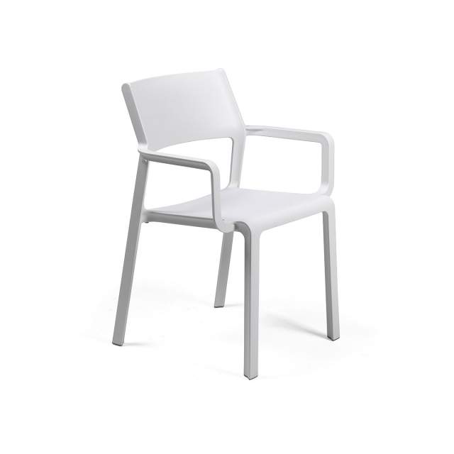 Trill Outdoor Café Arm Chair colour WHITE available to order now!