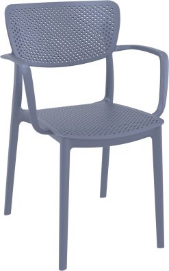Loft Outdoor Café Chair colour ANTHRACITE available to order now!