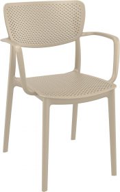 Loft Outdoor Café Chair colour TAUPE available to order now!