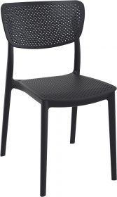 Lucy Outdoor Café Chair colour BLACK available to order now!