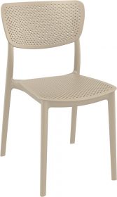 Lucy Outdoor Café Chair colour TAUPE available to order now!