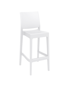 Maya Outdoor Stool 750mm colour WHITE available to order now!