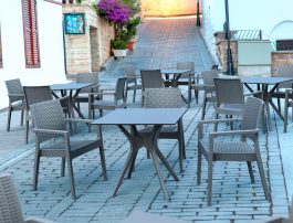 Ibiza Outdoor Table 800 colour ANTHRACITE available to order now!