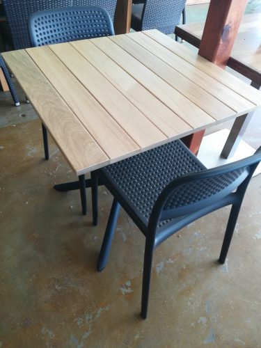 Square Teak Timber Table Top available to order now!