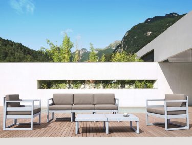 Mykonos Outdoor Lounge Table XL colour SILVER GREY available to order now!