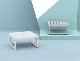 Mykonos Outdoor Lounge Table colour WHITE and SILVER GREYavailable to order now!