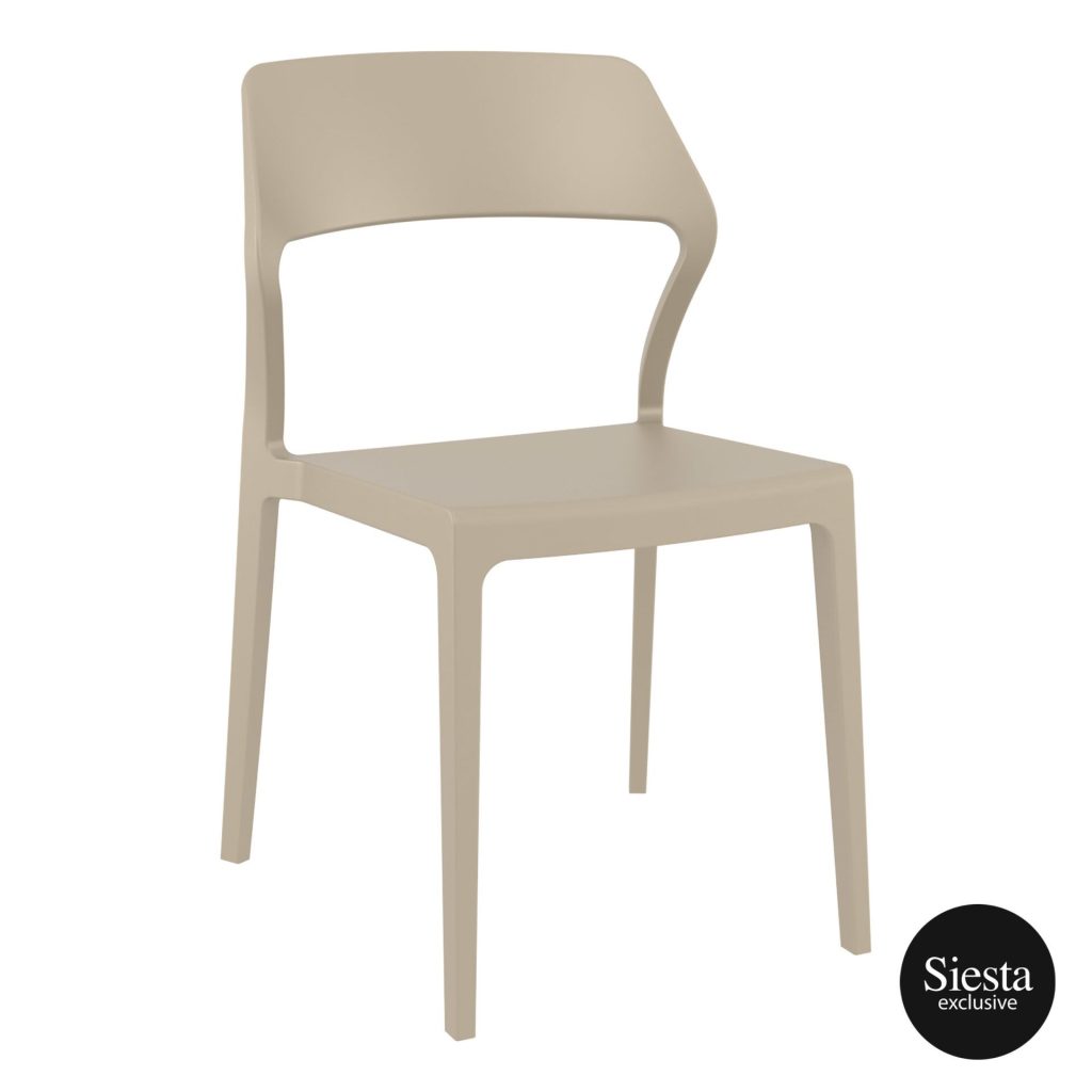 Snow Outdoor Café Chair colour TAUPE available to order now!