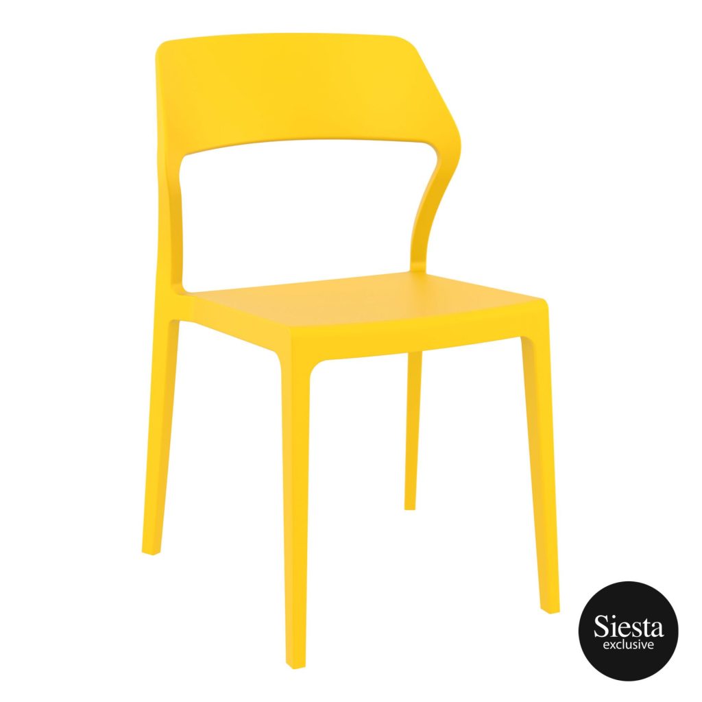 Snow Outdoor Café Chair colour YELLOW available to order now!