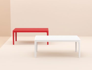 Sky Outdoor Coffee Table colour RED and WHITE available to order now!