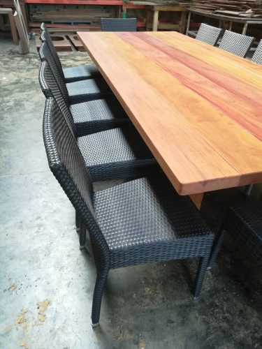 Binx Timber Table in SPOTTED GUM available to order now!
