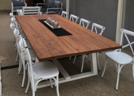 Bay Outdoor Teak Timber Table in TEAK available to order now!