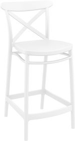 Cross Outdoor Stool 650mm colour WHITE available to order now!