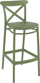 Cross Outdoor Stool 750mm colour GREEN available to order now!