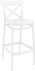 Cross Outdoor Stool 750mm colour WHITE available to order now!