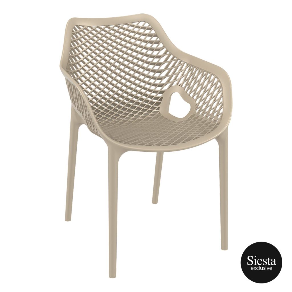 Air Outdoor Arm Chair colour TAUPE available to order now!