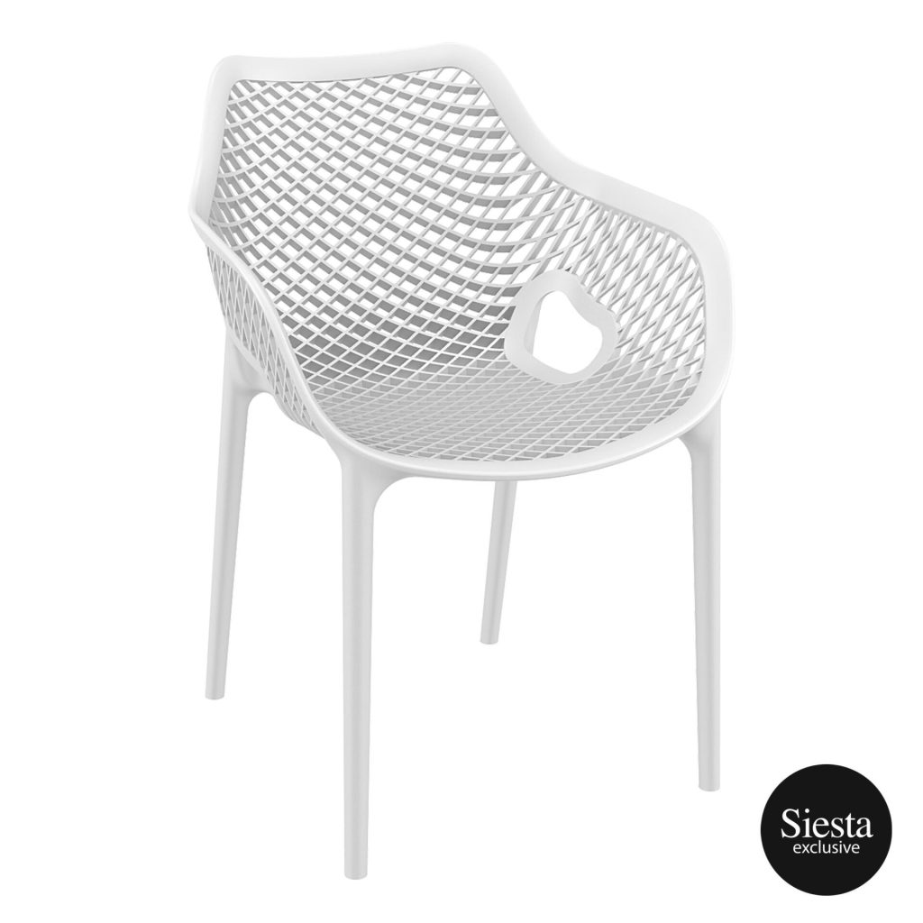 Air Outdoor Arm Chair colour WHITE available to order now!
