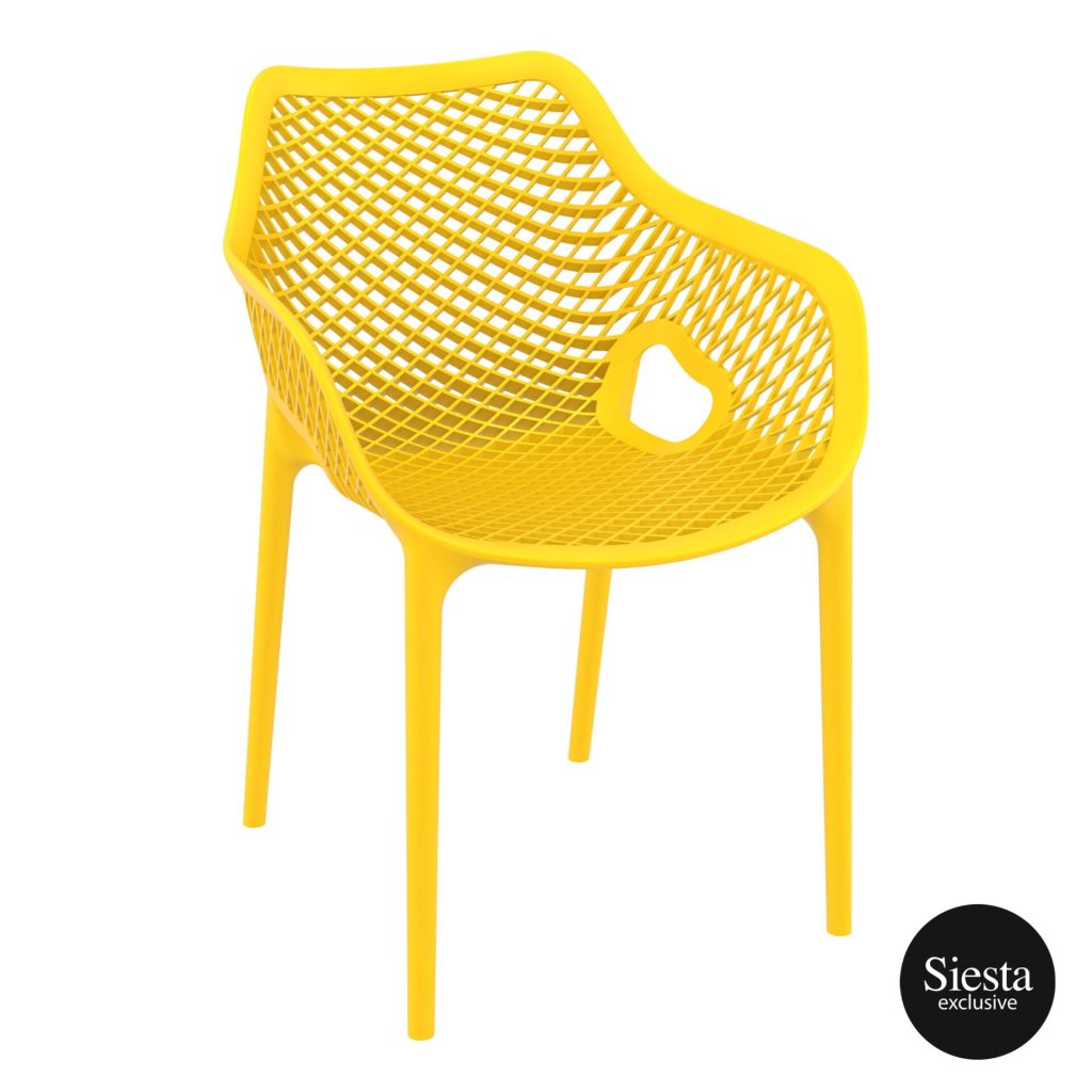 Air Outdoor Arm Chair colour YELLOW available to order now!